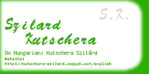 szilard kutschera business card